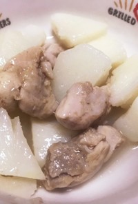 長芋と鶏肉の塩煮
