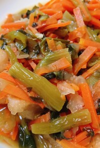 胸肉と小松菜の煮物