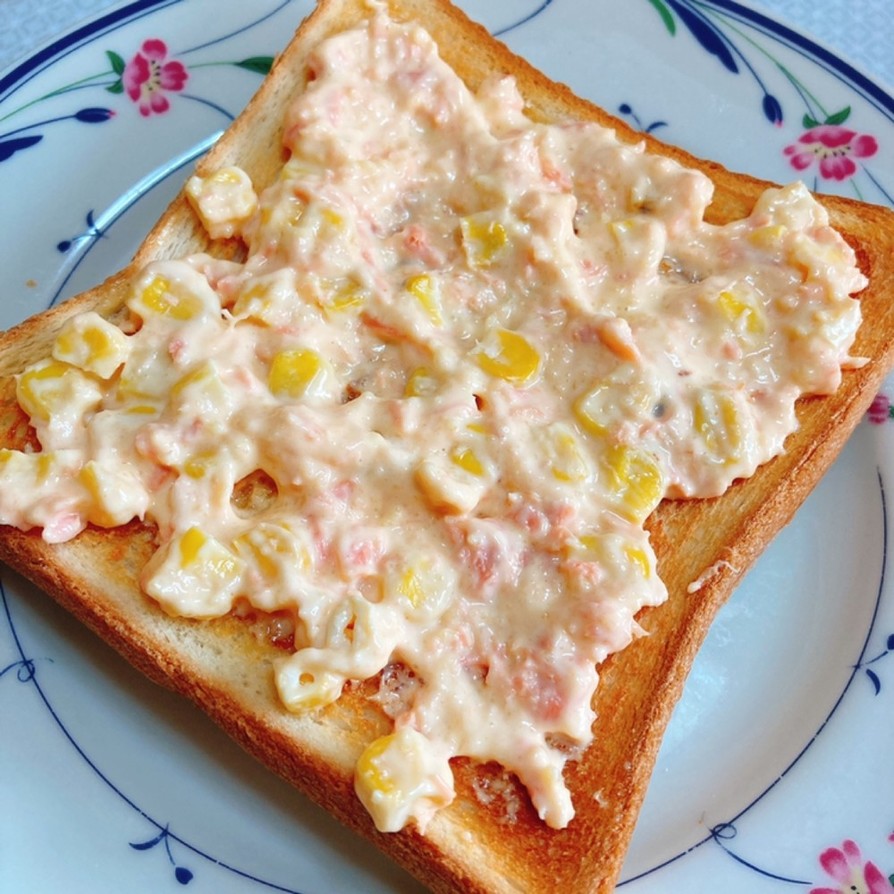 簡単朝食♡鮭マヨチトーストの画像