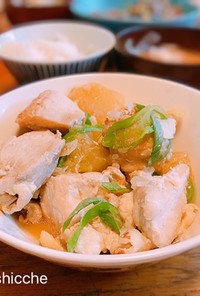 節約主菜♡鶏肉と大根のポン酢煮
