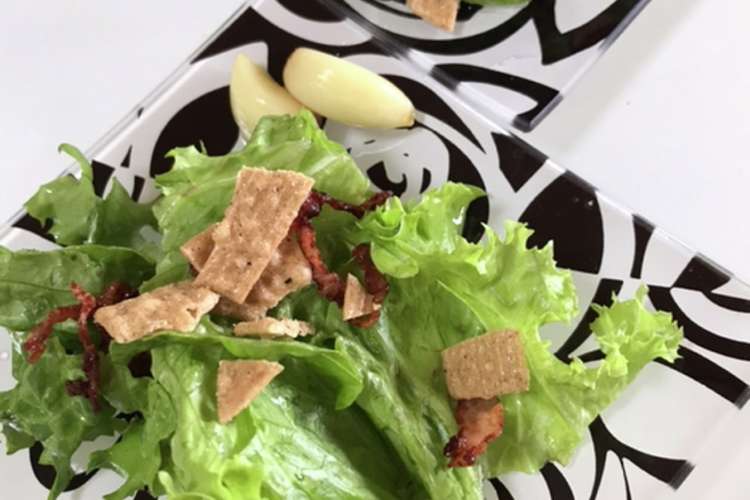 グリーンリーフのベーコンサラダ レシピ 作り方 By 智恵 賢 瞬 美莉愛 クックパッド 簡単おいしいみんなのレシピが372万品