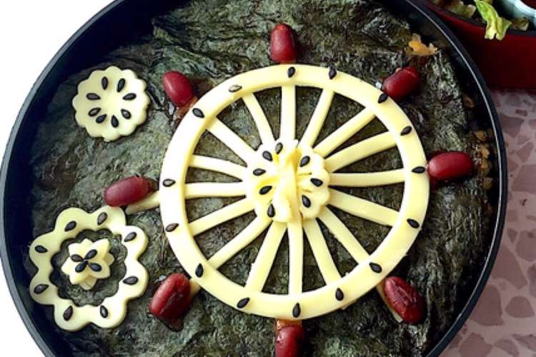 スライスチーズ 法輪と花 レシピ 作り方 By Lunadrop クックパッド 簡単おいしいみんなのレシピが357万品