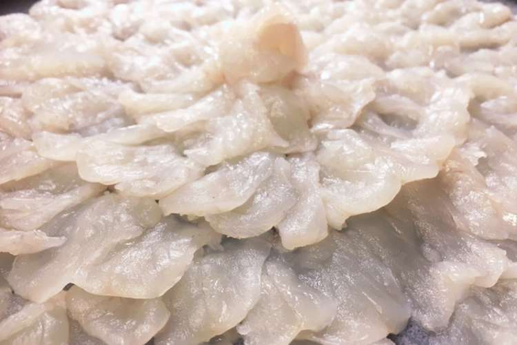 三河湾の冬の味覚 手釣りフグの刺身 レシピ 作り方 By Cookjay クックパッド 簡単おいしいみんなのレシピが375万品