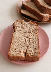 HBで簡単！全粒粉100%ふわふわ食パン
