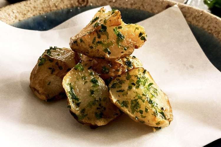 キクイモの素揚げ のり塩 おせちにも レシピ 作り方 By つゆくさ0123 クックパッド 簡単おいしいみんなのレシピが350万品