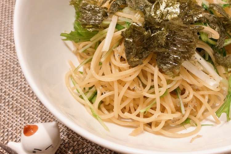 やる気up しらすと水菜のパスタ レシピ 作り方 By ブレイン食堂 クックパッド 簡単おいしいみんなのレシピが361万品