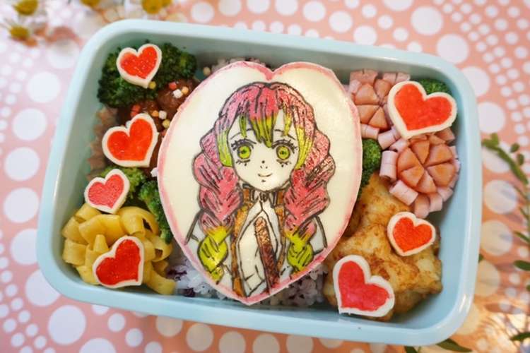 甘露寺蜜璃ちゃん弁当 鬼滅の刃 キャラ弁 レシピ 作り方 By Kaorin726 クックパッド 簡単おいしいみんなのレシピが361万品