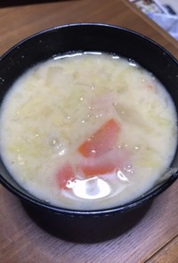 豆乳入り味噌汁柚子胡椒風味