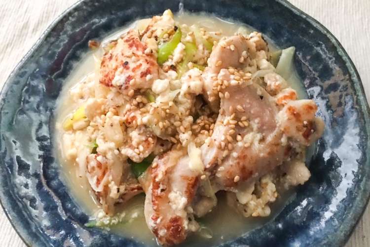簡単ヘルシー 鶏ムネ肉 豆腐入り無限ネギ レシピ 作り方 By Mico65 1dk クックパッド 簡単おいしいみんなのレシピが354万品