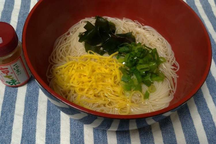 朝ご飯に簡単にゅうめん レシピ 作り方 By ジビエ大好き クックパッド