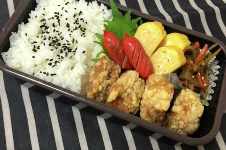 男子高校生弁当 97 唐揚げ弁当 レシピ 作り方 By クックこもりん クックパッド 簡単おいしいみんなのレシピが373万品
