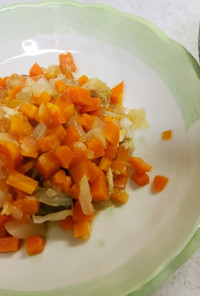 鱈と野菜のゆずあんかけ＆キャベツの味噌汁