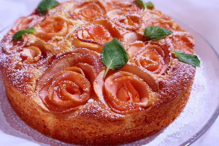 ホットケーキミックスでりんごの薔薇ケーキ レシピ 作り方 By Asa Mi クックパッド