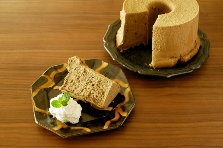 ほうじ茶シフォンケーキ レシピ 作り方 By Yum8686 クックパッド 簡単おいしいみんなのレシピが349万品