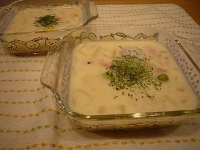 里芋のクリーム煮（クリームチーズ入り）の写真