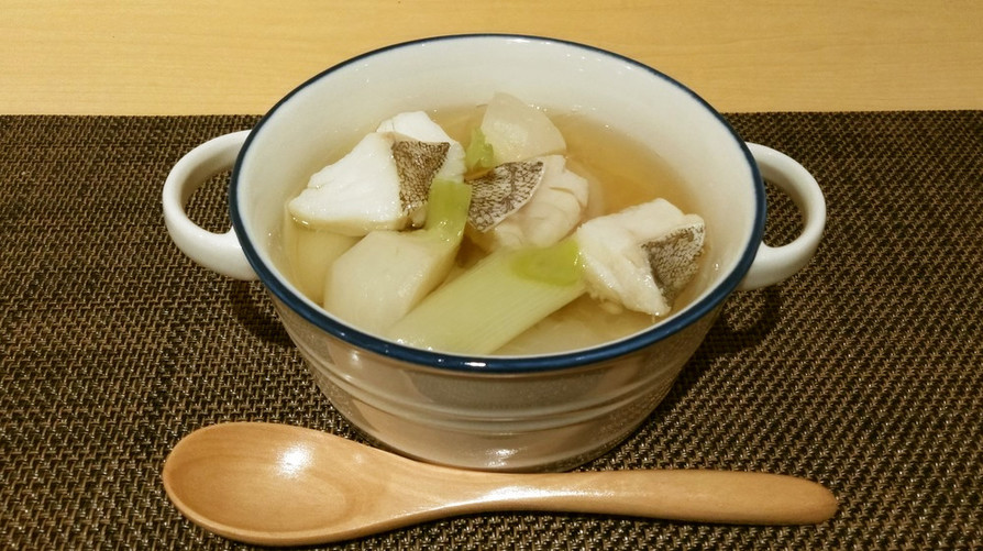 カブとタラの簡単旨味たっぷり塩スープの画像