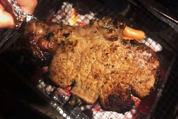 qで豪快に ガッツリ骨付豚ロース レシピ 作り方 By うさこ日和 クックパッド 簡単おいしいみんなのレシピが356万品