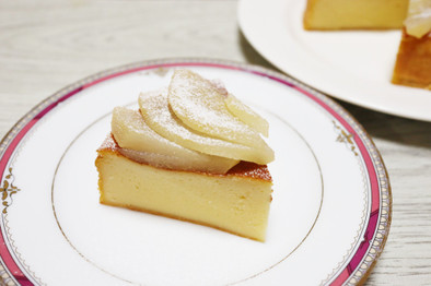 梨の米粉チーズケーキ　【ＪＡ福井県】の写真