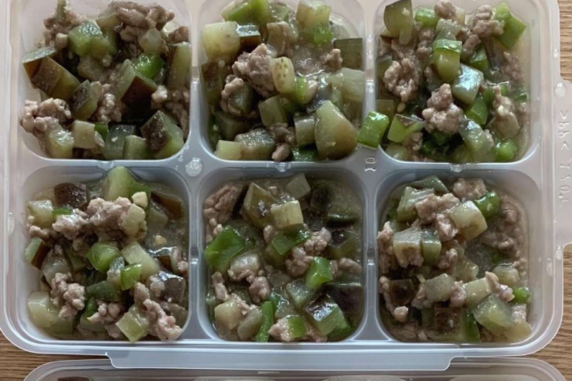 離乳食後期 茄子ピーマン豚味噌炒め レシピ 作り方 By りつまるママ クックパッド 簡単おいしいみんなのレシピが378万品