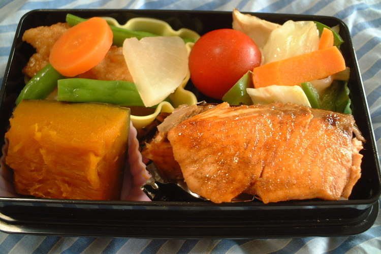お弁当に魚 ５ お手軽 鮭の香り照り焼き レシピ 作り方 By ハナ吉 クックパッド