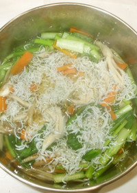 小松菜ミネラルスープ♪簡単漢方食養生