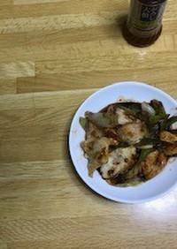 和風　鶏肉とねぎの炒め物