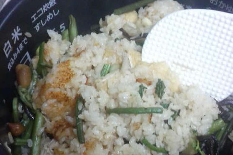 山菜の炊き込みご飯 レシピ 作り方 By 比伊助 クックパッド 簡単おいしいみんなのレシピが352万品