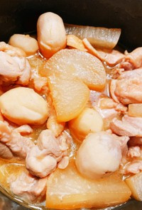 里芋大根鶏肉の煮物