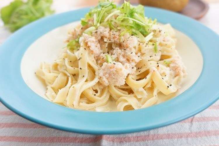 蟹缶でズワイガニのクリームパスタ レシピ 作り方 By ちいさなしあわせkt クックパッド 簡単おいしいみんなのレシピが352万品
