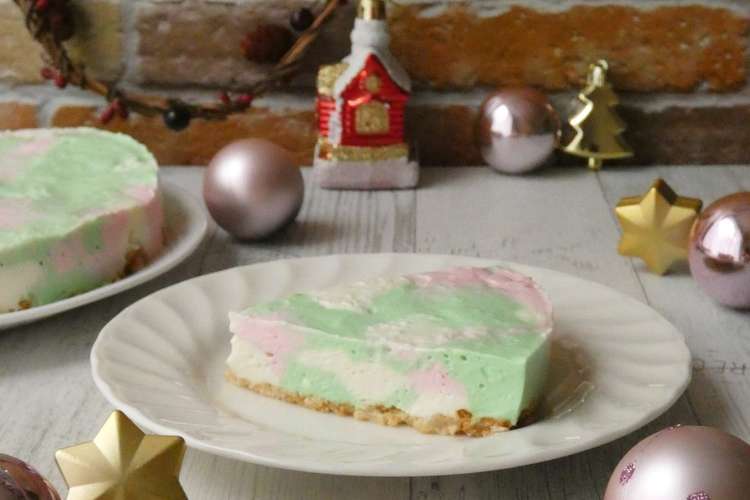 電子レンジ クリスマスのレアチーズケーキ レシピ 作り方 By 140 わんたるママ クックパッド