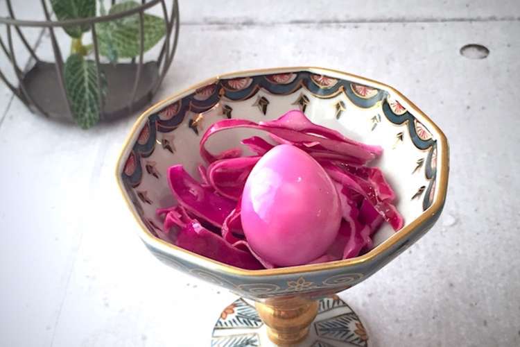 紫キャベツマリネ ピンクうずら卵 レシピ 作り方 By Lunadrop クックパッド 簡単おいしいみんなのレシピが365万品