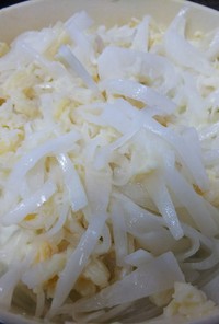 簡単美味・帆立貝柱と大根のマヨサラダ