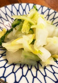 白菜の浅漬け☆柚子胡椒風味