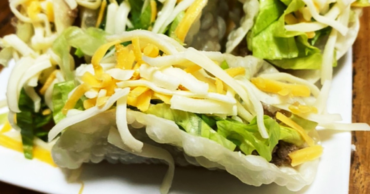 簡単エッグタコスのレシピ