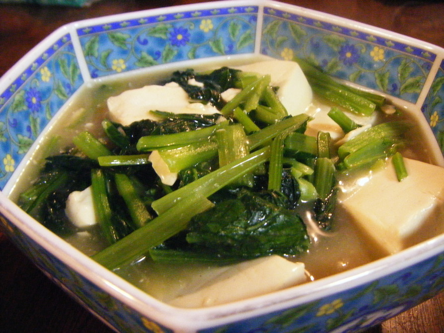 青菜と豆腐の中華いための画像