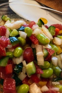 角切り野菜のサルサ風サラダ