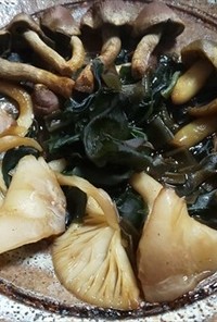 栗茸、シモコシ、ブナシメジの焼きキノコ