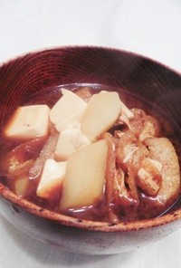 菊芋と豆腐の味噌汁
