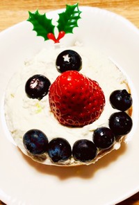糖質オフ☆スノーマンのクリスマスケーキ♪