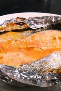 トースターで簡単!!鮭の味噌マヨ焼き