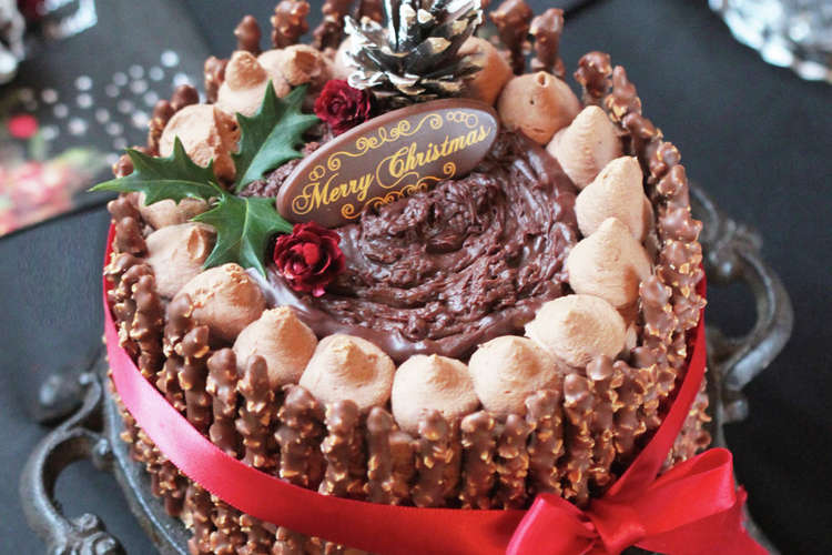 チョコアーモンドポッキーでxmasケーキ レシピ 作り方 By Minntamama クックパッド