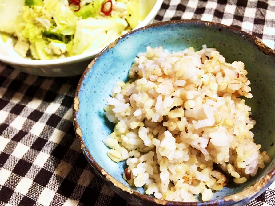 土鍋で簡単☆白米&発芽玄米の雑穀米ごはんの画像