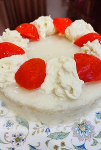 カリフラワーと豆乳でつくる誕生日ケーキ