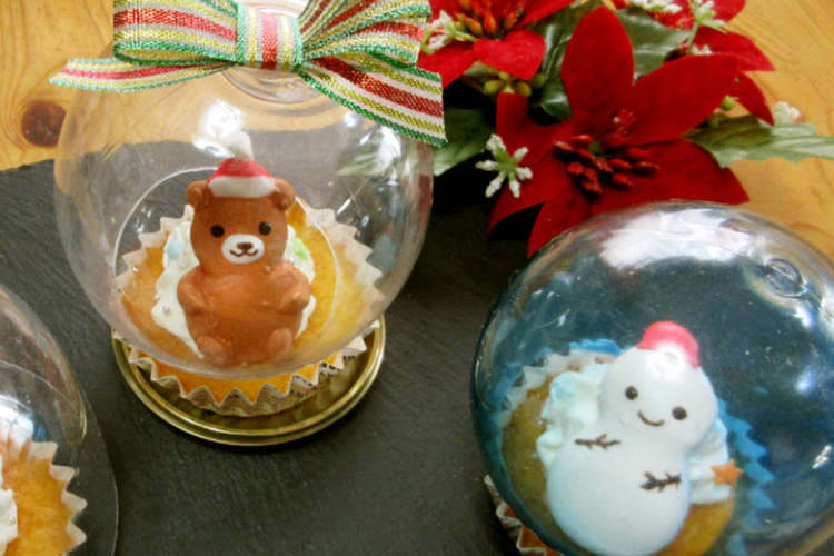 失敗しにくい スノードーム風カップケーキ レシピ 作り方 By Minly3 クックパッド 簡単おいしいみんなのレシピが376万品