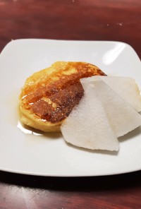 豆腐とおからでりんごパンケーキ