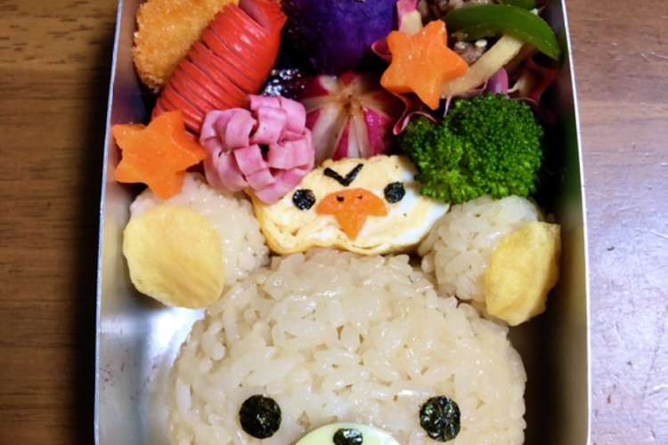 簡単 リラックマ 幼稚園弁当 キャラ弁 レシピ 作り方 By ながやっちょ クックパッド 簡単おいしいみんなのレシピが352万品