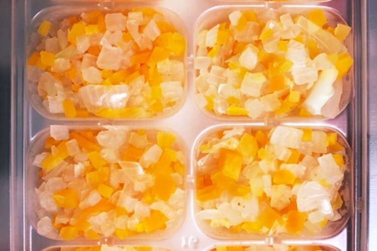 離乳食中期 ズボラママの野菜ミックス レシピ 作り方 By ズボラママ クックパッド 簡単おいしいみんなのレシピが366万品