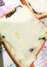 ハム海苔チーズトースト