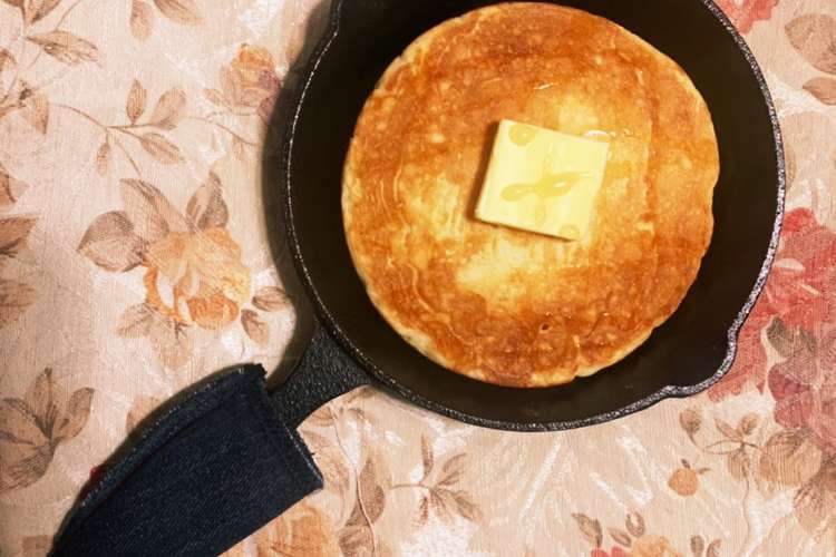 小さめスキレットでふわふわパンケーキ レシピ 作り方 By ゆらまっくす クックパッド