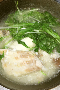 真鯛と水菜の蕪みぞれ煮